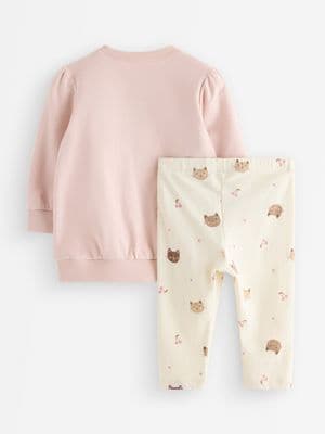Set - sweatshirt and leggings Light Dusty Pink replacement 2