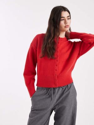 Daisy Street fitted waist cardigan